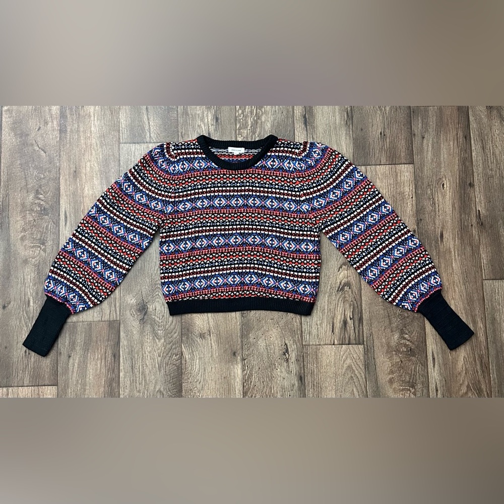 Stitch & Pine Winter Pattern Sweater Girls Size L